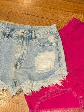 Women’s Distressed Denim Shorts - BUNDLE